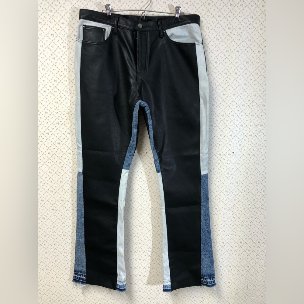 NNMI leather/blue jeans